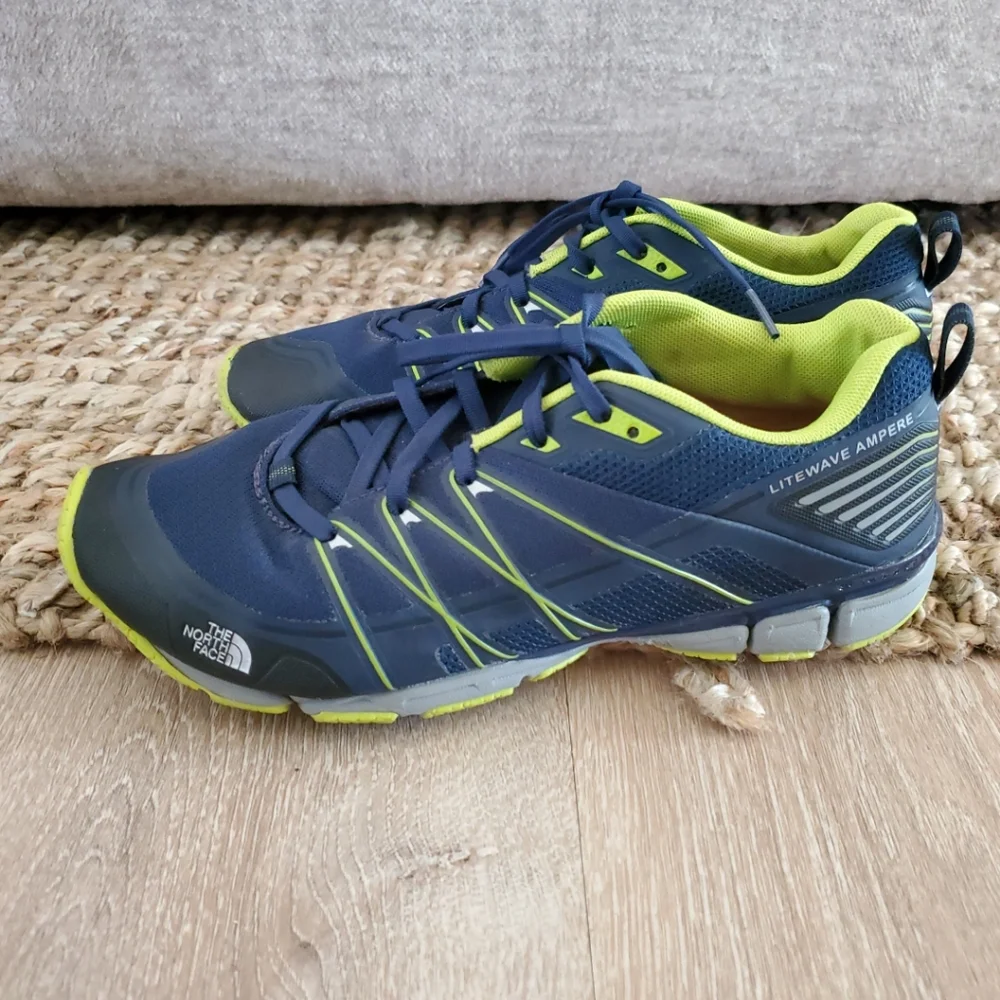 The North Face Litewave Ampere Trail Running Shoes Blue Lightweight men’s 7 W9